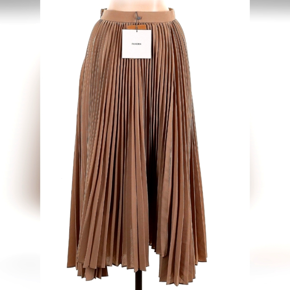 NWT Elborn pleated midi skirt size 34‎